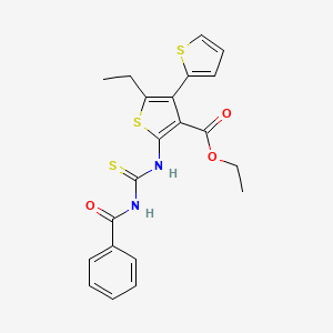 ethyl 5'-{[(benzoylamino)carbonothioyl]amino}-2'-ethyl-2,3'-bithiophene-4'-carboxylate