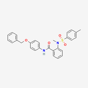 N-[4-(benzyloxy)phenyl]-2-{methyl[(4-methylphenyl)sulfonyl]amino}benzamide