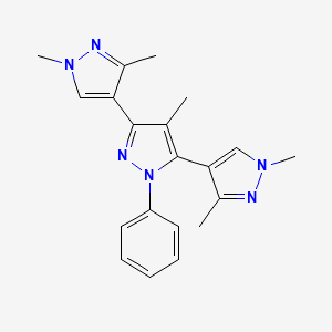 1,1'',3,3'',4'-pentamethyl-1'-phenyl-1H,1'H,1''H-4,3':5',4''-terpyrazole