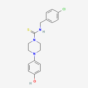 N-(4-chlorobenzyl)-4-(4-hydroxyphenyl)-1-piperazinecarbothioamide