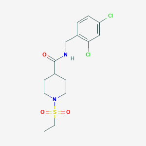 N-(2,4-dichlorobenzyl)-1-(ethylsulfonyl)-4-piperidinecarboxamide