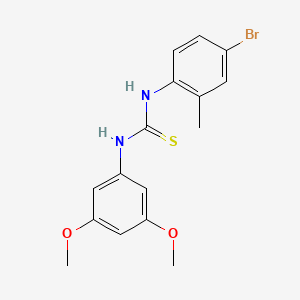 molecular formula C16H17BrN2O2S B4873318 N-(4-bromo-2-methylphenyl)-N'-(3,5-dimethoxyphenyl)thiourea 