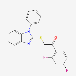 1-(2,4-difluorophenyl)-2-[(1-phenyl-1H-benzimidazol-2-yl)thio]ethanone