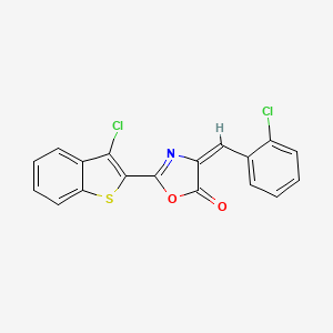 2-(3-chloro-1-benzothien-2-yl)-4-(2-chlorobenzylidene)-1,3-oxazol-5(4H)-one