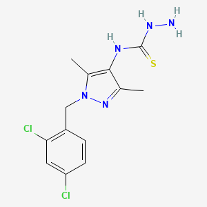 N-[1-(2,4-dichlorobenzyl)-3,5-dimethyl-1H-pyrazol-4-yl]hydrazinecarbothioamide