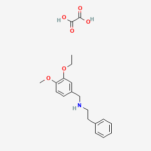 molecular formula C20H25NO6 B4873425 N-(3-ethoxy-4-methoxybenzyl)-2-phenylethanamine oxalate 