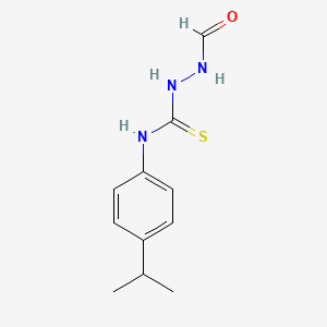 molecular formula C11H15N3OS B4873443 2-formyl-N-(4-isopropylphenyl)hydrazinecarbothioamide 