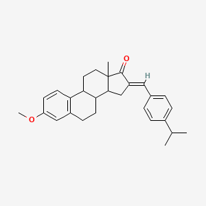 (16E)-3-methoxy-16-[4-(propan-2-yl)benzylidene]estra-1,3,5(10)-trien-17-one