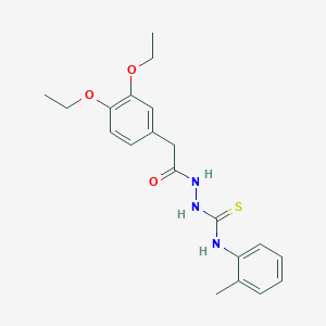 2-[2-(3,4-DIETHOXYPHENYL)ACETYL]-N~1~-(2-METHYLPHENYL)-1-HYDRAZINECARBOTHIOAMIDE