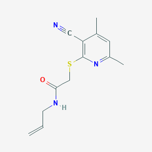 N-allyl-2-[(3-cyano-4,6-dimethylpyridin-2-yl)thio]acetamide