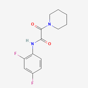 N-(2,4-difluorophenyl)-2-oxo-2-(1-piperidinyl)acetamide