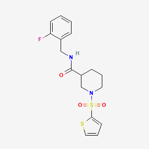 N-(2-fluorobenzyl)-1-(2-thienylsulfonyl)-3-piperidinecarboxamide