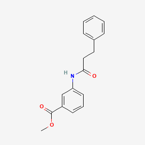 molecular formula C17H17NO3 B4873542 methyl 3-[(3-phenylpropanoyl)amino]benzoate 