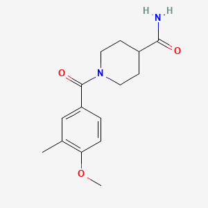 1-(4-methoxy-3-methylbenzoyl)-4-piperidinecarboxamide