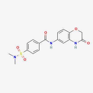 4-[(dimethylamino)sulfonyl]-N-(3-oxo-3,4-dihydro-2H-1,4-benzoxazin-6-yl)benzamide