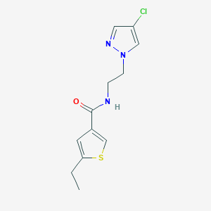 N-[2-(4-chloro-1H-pyrazol-1-yl)ethyl]-5-ethyl-3-thiophenecarboxamide