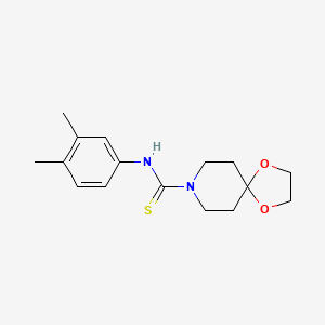 N-(3,4-dimethylphenyl)-1,4-dioxa-8-azaspiro[4.5]decane-8-carbothioamide