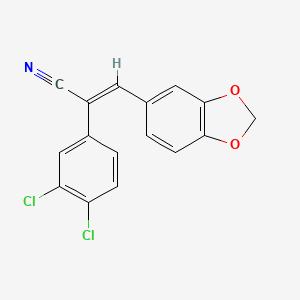 3-(1,3-benzodioxol-5-yl)-2-(3,4-dichlorophenyl)acrylonitrile