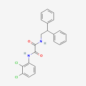 molecular formula C22H18Cl2N2O2 B4873656 N-(2,3-dichlorophenyl)-N'-(2,2-diphenylethyl)ethanediamide 