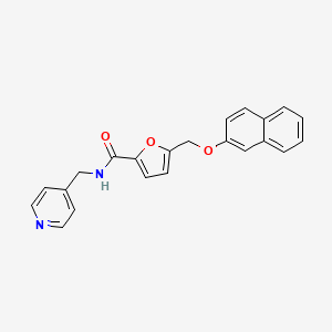 5-[(2-naphthyloxy)methyl]-N-(4-pyridinylmethyl)-2-furamide