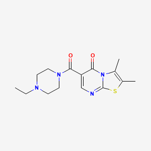 6-[(4-ethyl-1-piperazinyl)carbonyl]-2,3-dimethyl-5H-[1,3]thiazolo[3,2-a]pyrimidin-5-one