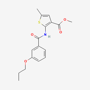 methyl 5-methyl-2-[(3-propoxybenzoyl)amino]-3-thiophenecarboxylate