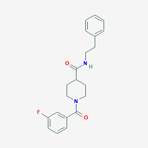 1-(3-fluorobenzoyl)-N-(2-phenylethyl)-4-piperidinecarboxamide