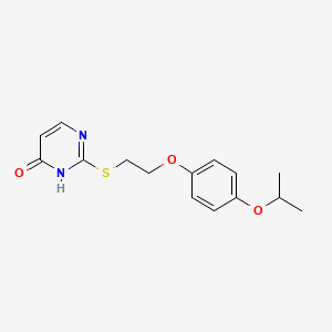 2-{[2-(4-isopropoxyphenoxy)ethyl]thio}-4(3H)-pyrimidinone