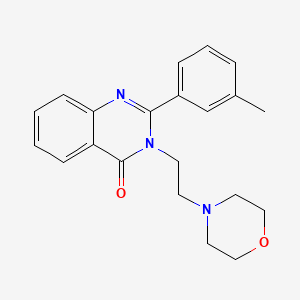 molecular formula C21H23N3O2 B4873735 2-(3-methylphenyl)-3-[2-(morpholin-4-yl)ethyl]quinazolin-4(3H)-one 