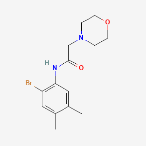 N-(2-bromo-4,5-dimethylphenyl)-2-(4-morpholinyl)acetamide