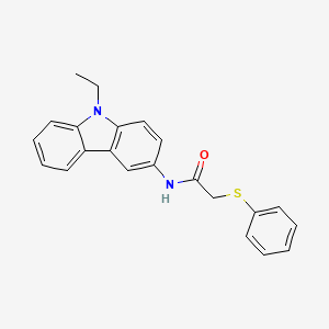 N-(9-ethyl-9H-carbazol-3-yl)-2-(phenylthio)acetamide