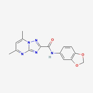 N-1,3-benzodioxol-5-yl-5,7-dimethyl[1,2,4]triazolo[1,5-a]pyrimidine-2-carboxamide