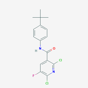 molecular formula C16H15Cl2FN2O B487383 N-(4-tert-butylphenyl)-2,6-dichloro-5-fluoronicotinamide CAS No. 680217-83-8