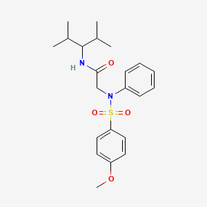 N~1~-(1-isopropyl-2-methylpropyl)-N~2~-[(4-methoxyphenyl)sulfonyl]-N~2~-phenylglycinamide