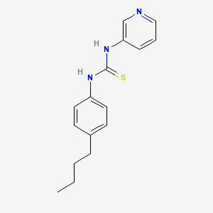 molecular formula C16H19N3S B4873876 N-(4-butylphenyl)-N'-3-pyridinylthiourea 