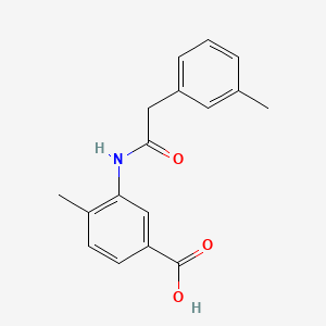 4-methyl-3-{[(3-methylphenyl)acetyl]amino}benzoic acid