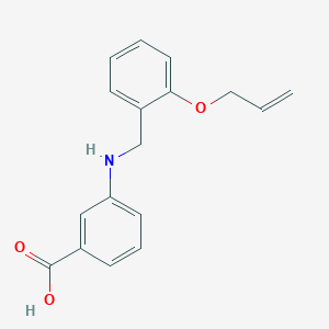 molecular formula C17H17NO3 B4873909 3-{[2-(allyloxy)benzyl]amino}benzoic acid 