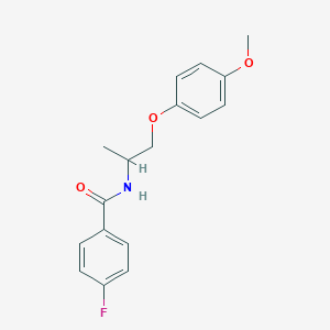 4-fluoro-N-[2-(4-methoxyphenoxy)-1-methylethyl]benzamide