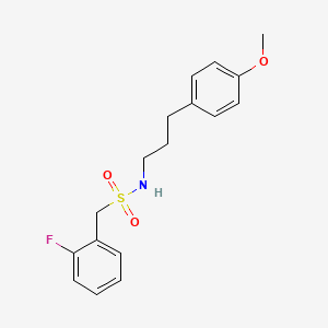 1-(2-fluorophenyl)-N-[3-(4-methoxyphenyl)propyl]methanesulfonamide