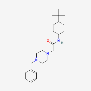 2-(4-benzyl-1-piperazinyl)-N-(4-tert-butylcyclohexyl)acetamide