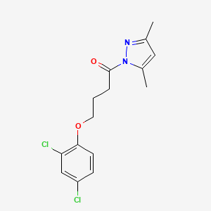 B4873942 1-[4-(2,4-dichlorophenoxy)butanoyl]-3,5-dimethyl-1H-pyrazole CAS No. 5259-49-4