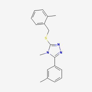 2-METHYLBENZYL [4-METHYL-5-(3-METHYLPHENYL)-4H-1,2,4-TRIAZOL-3-YL] SULFIDE