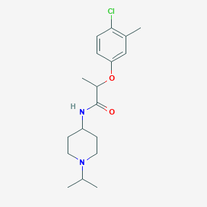 2-(4-chloro-3-methylphenoxy)-N-(1-isopropyl-4-piperidinyl)propanamide