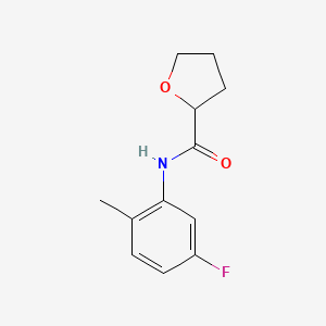 molecular formula C12H14FNO2 B4873975 N-(5-fluoro-2-methylphenyl)oxolane-2-carboxamide 