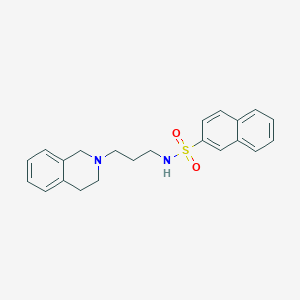 N-[3-(3,4-dihydro-2(1H)-isoquinolinyl)propyl]-2-naphthalenesulfonamide