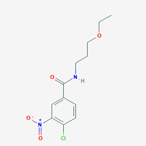 4-chloro-N-(3-ethoxypropyl)-3-nitrobenzamide