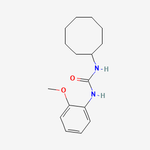 molecular formula C16H24N2O2 B4874015 N-cyclooctyl-N'-(2-methoxyphenyl)urea 