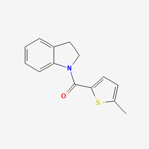 molecular formula C14H13NOS B4874020 1-[(5-methyl-2-thienyl)carbonyl]indoline 