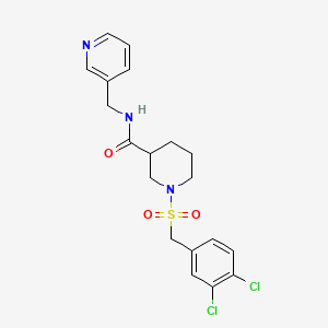 1-[(3,4-dichlorobenzyl)sulfonyl]-N-(3-pyridinylmethyl)-3-piperidinecarboxamide