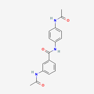 molecular formula C17H17N3O3 B4874029 3-(acetylamino)-N-[4-(acetylamino)phenyl]benzamide 